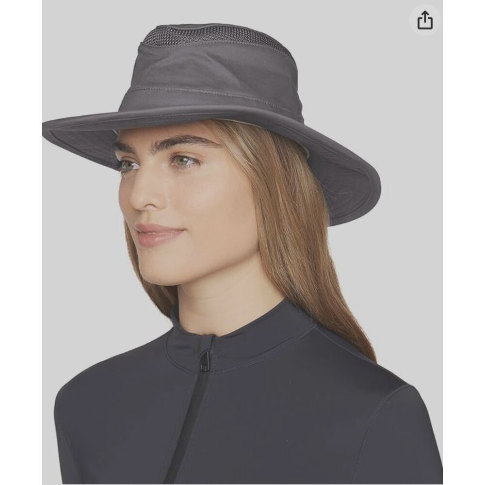 Tilley T4MO-1 Airflo Unisex Hikers Hat 7 3/8 59cm Large Gray Organic MSRP $120 - Picture 16 of 17